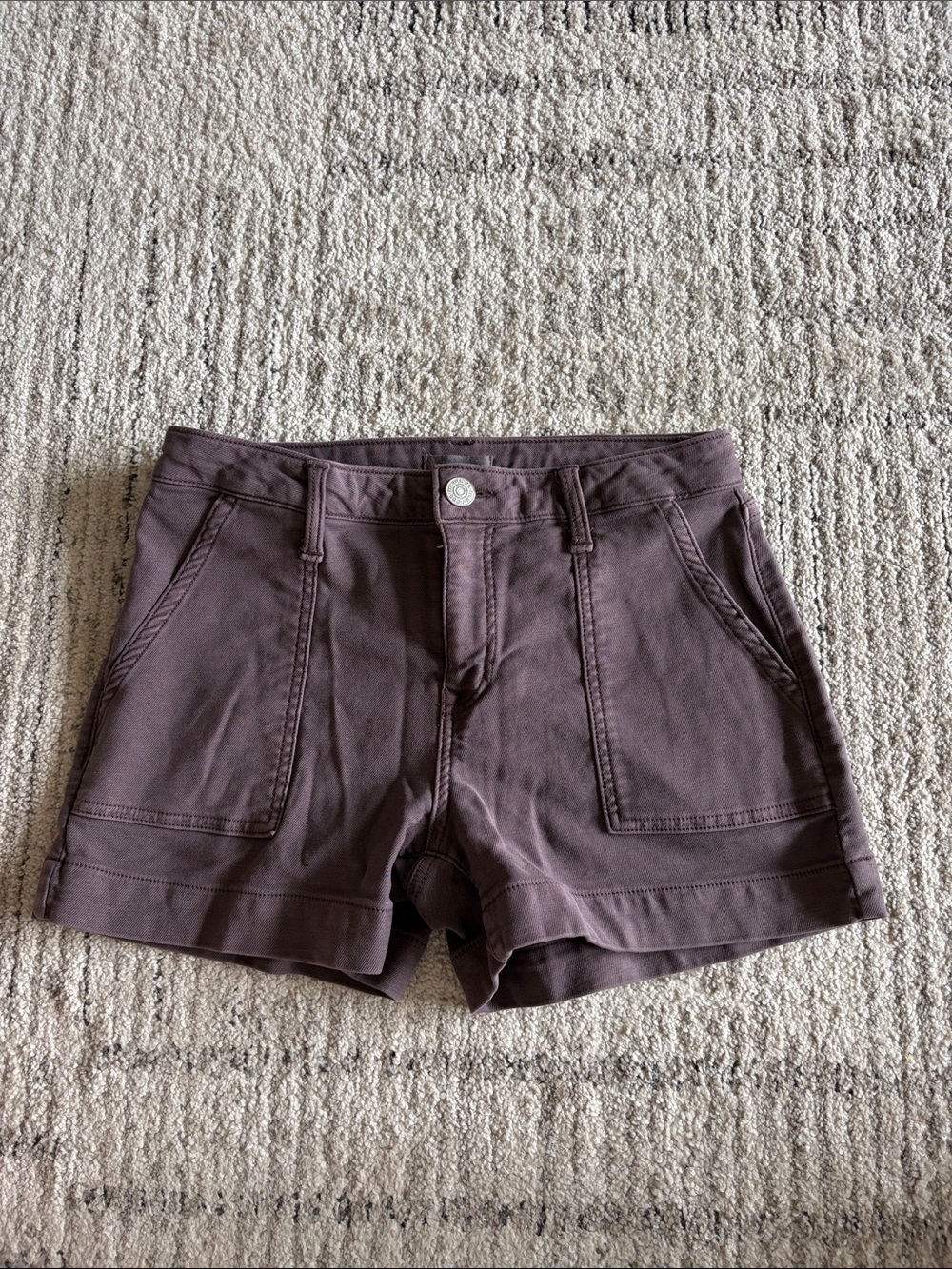 Women’s Dark Brown Casual Utility Shorts